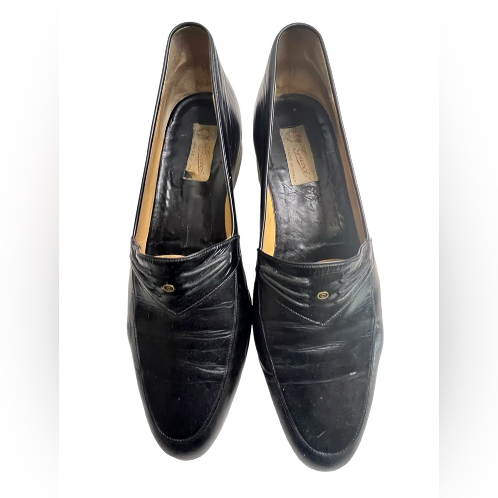 Gucci Men's Black Loafers size 43.5